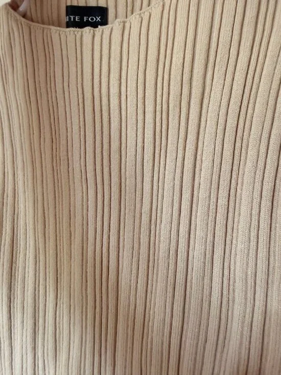 White Fox Let's Stay Up Mini Dress Cream M - Picture 5 of 7